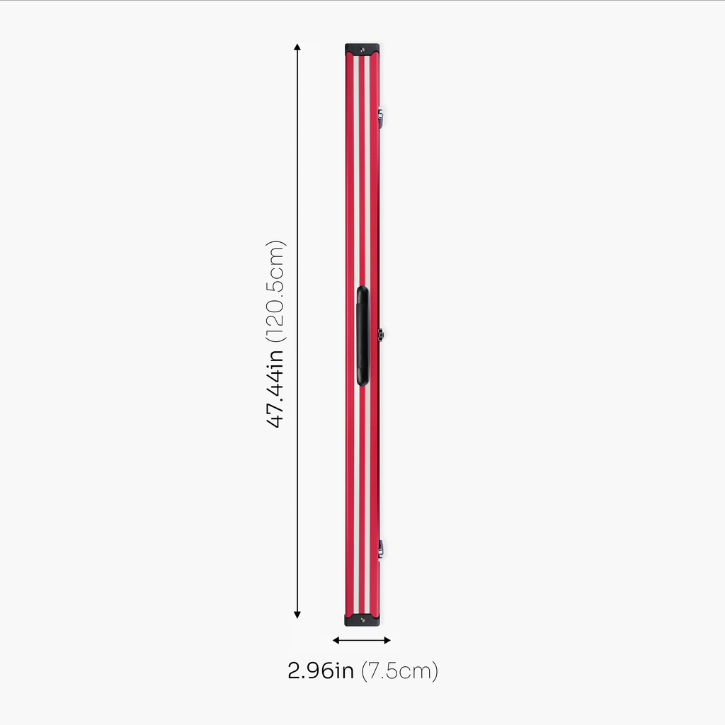 Silver Stripe Pro aluminium 3/4 cue case