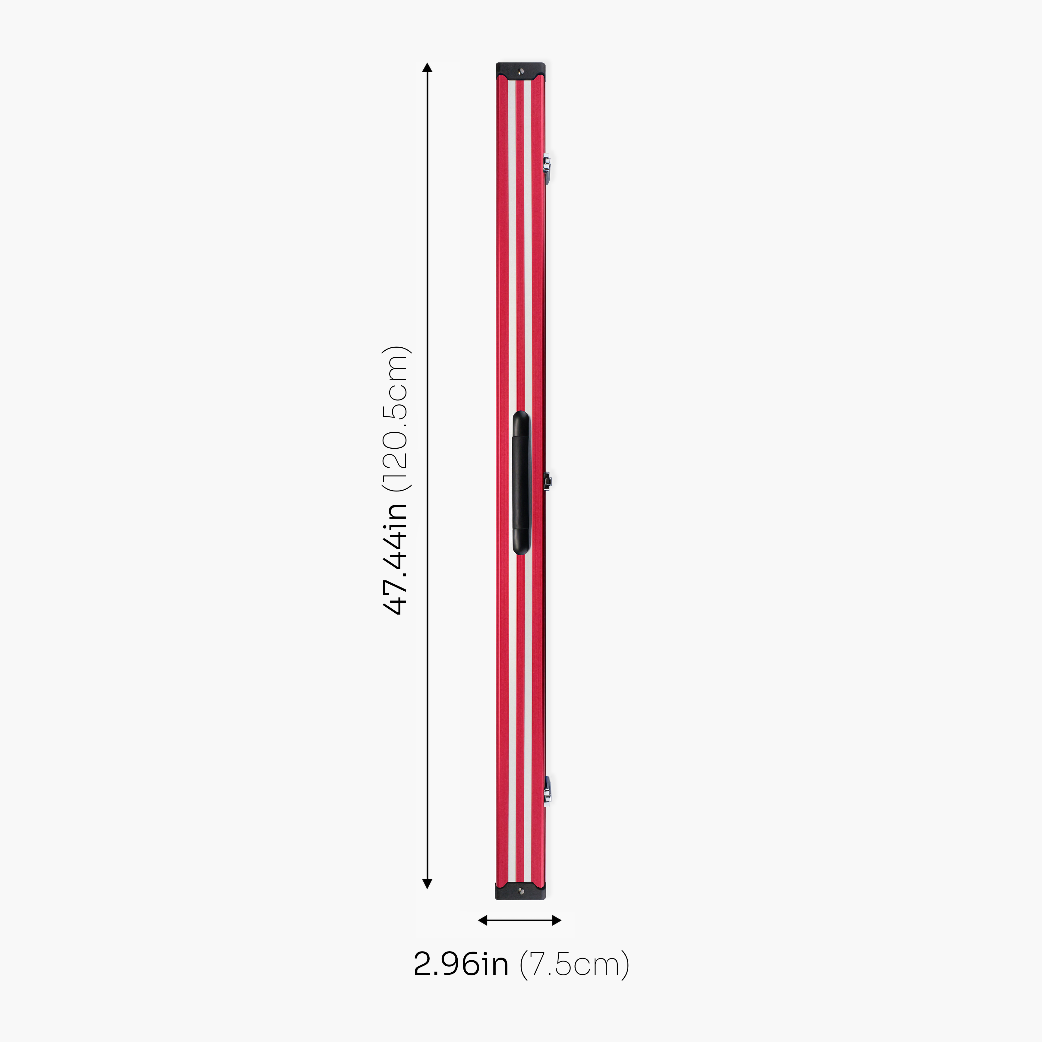 Silver Stripe Pro aluminium 3/4 cue case