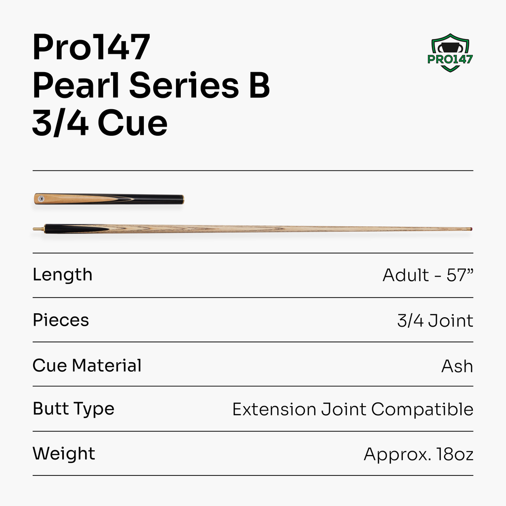 PRO147 Pearl Series Olive 57-inch 3/4 cue