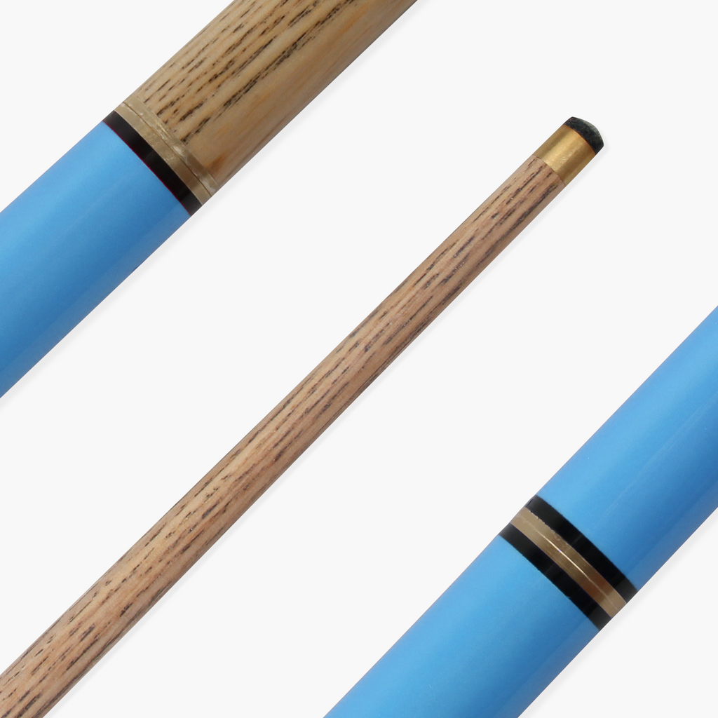 Jonny 8 Ball Neon Blue Triad 48-inch cue and soft case Cue + Case