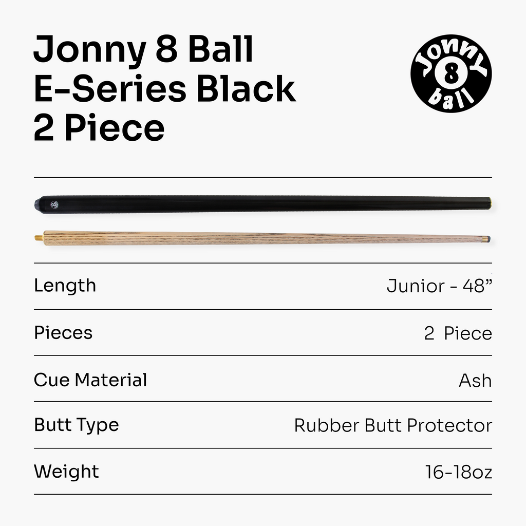 Jonny 8 Ball Metallic E-Series 2-piece cue Cue + Case