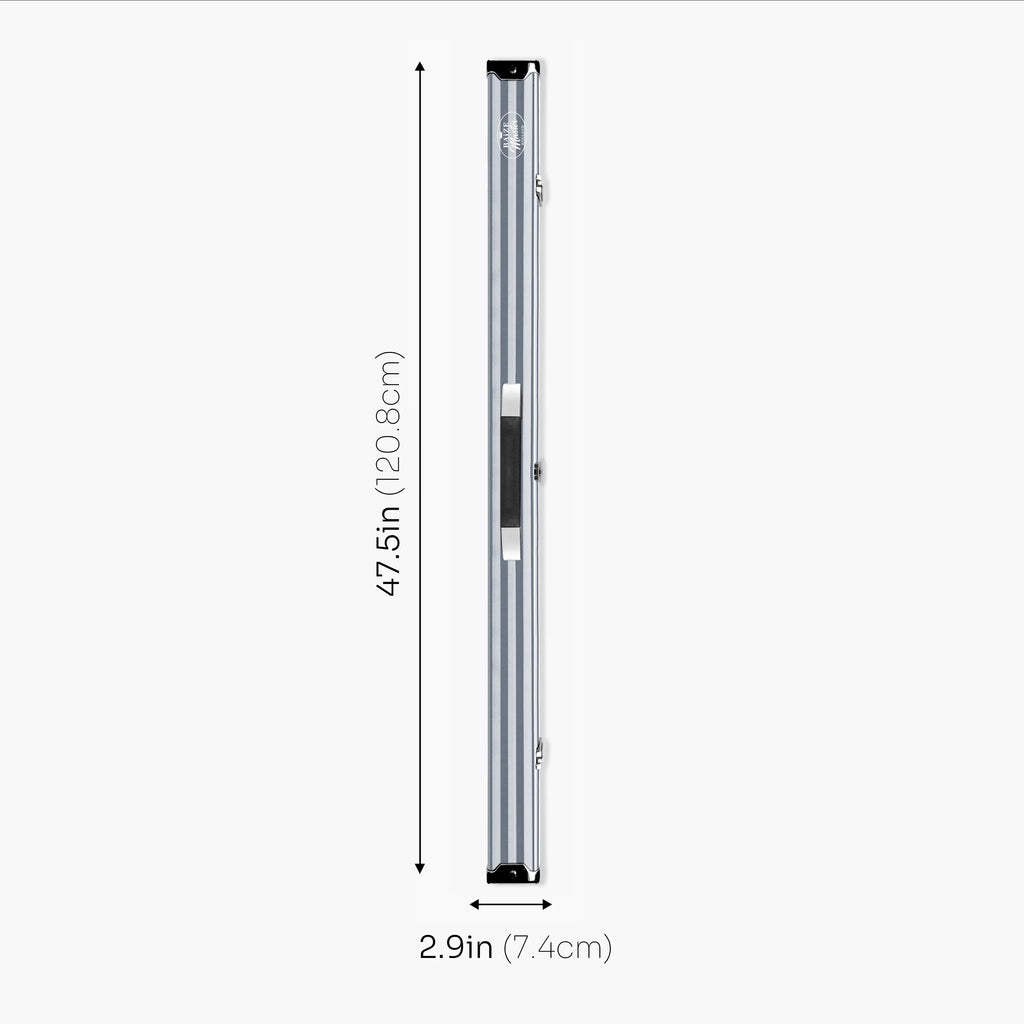 Baize Master Pro Line grey 3/4 cue case Cue + Case