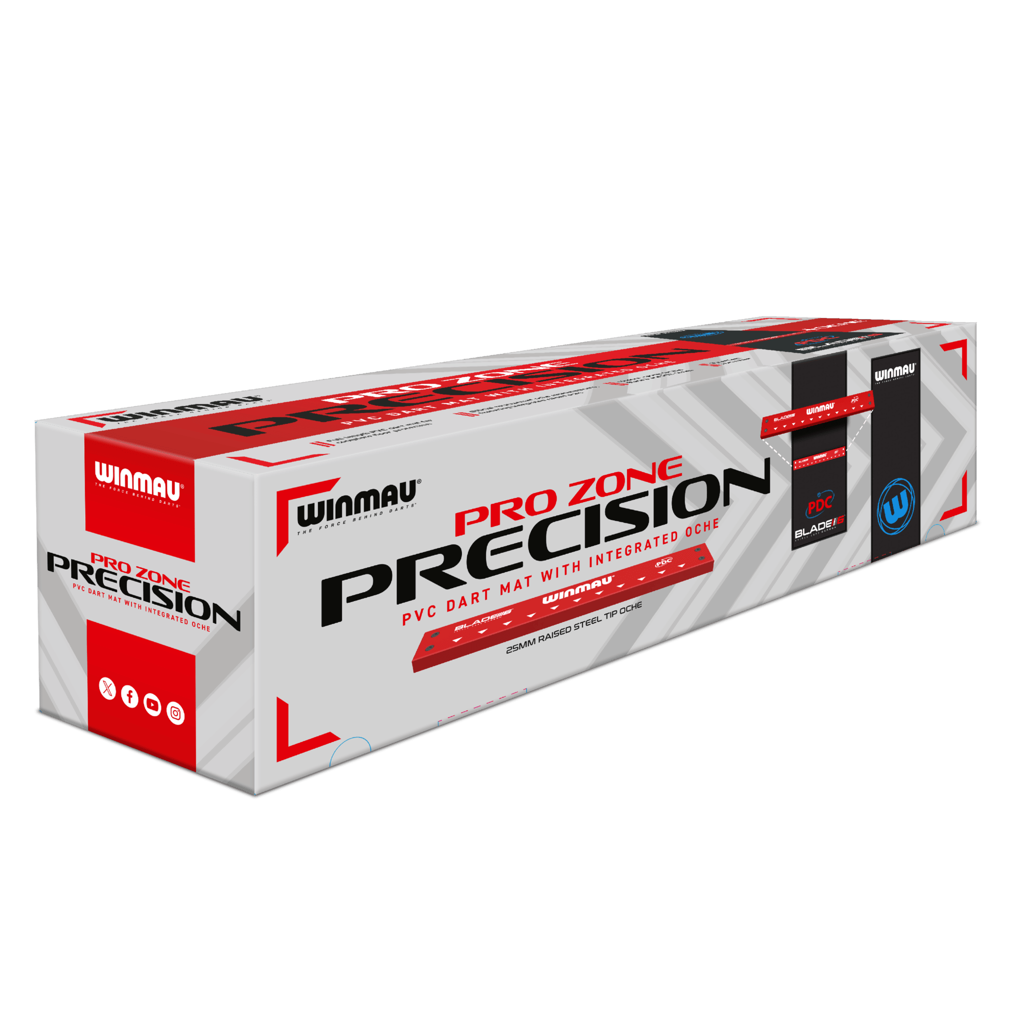 Winmau Pro Zone Precision PVC Dart Mat & Integrated Oche GW Darts