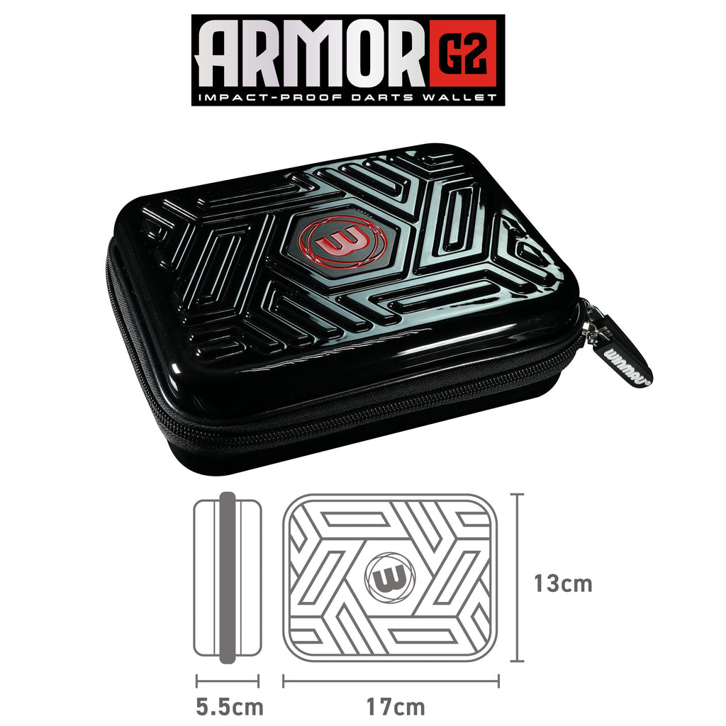 WINMAU Armor G2 Dart Wallet BLACK GW Darts