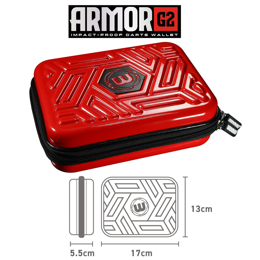WINMAU Armor G2 Dart Wallet RED GW Darts