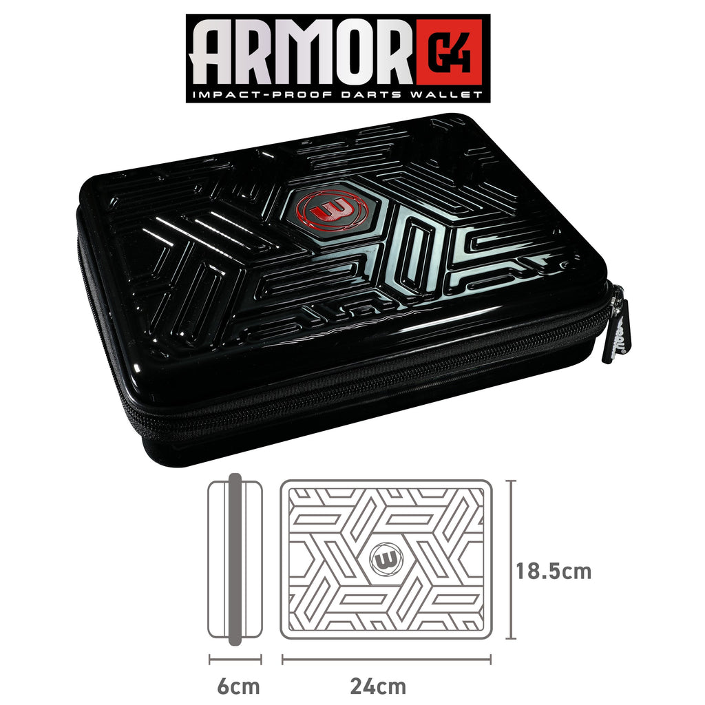 WINMAU Armor G4 Dart Wallet BLACK GW Darts