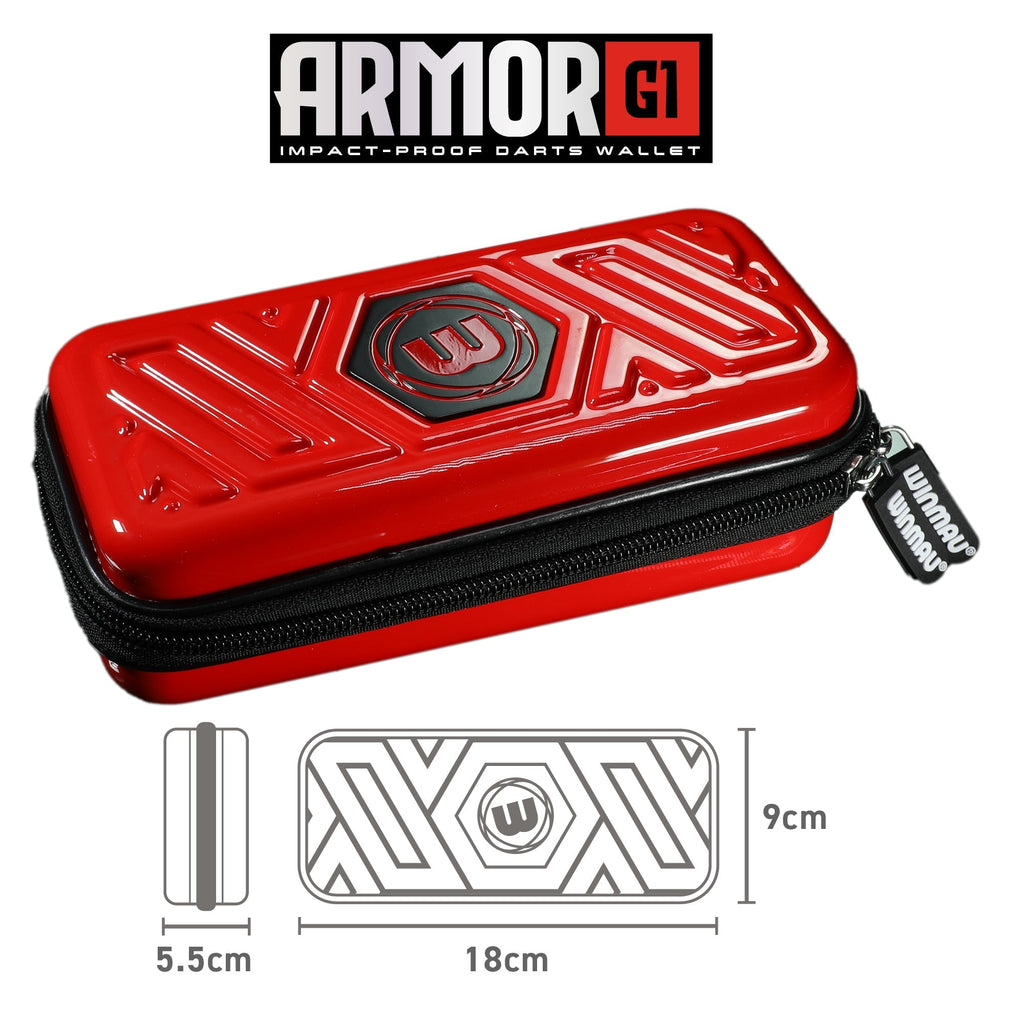 WINMAU Armor G1 Dart Wallet RED GW Darts