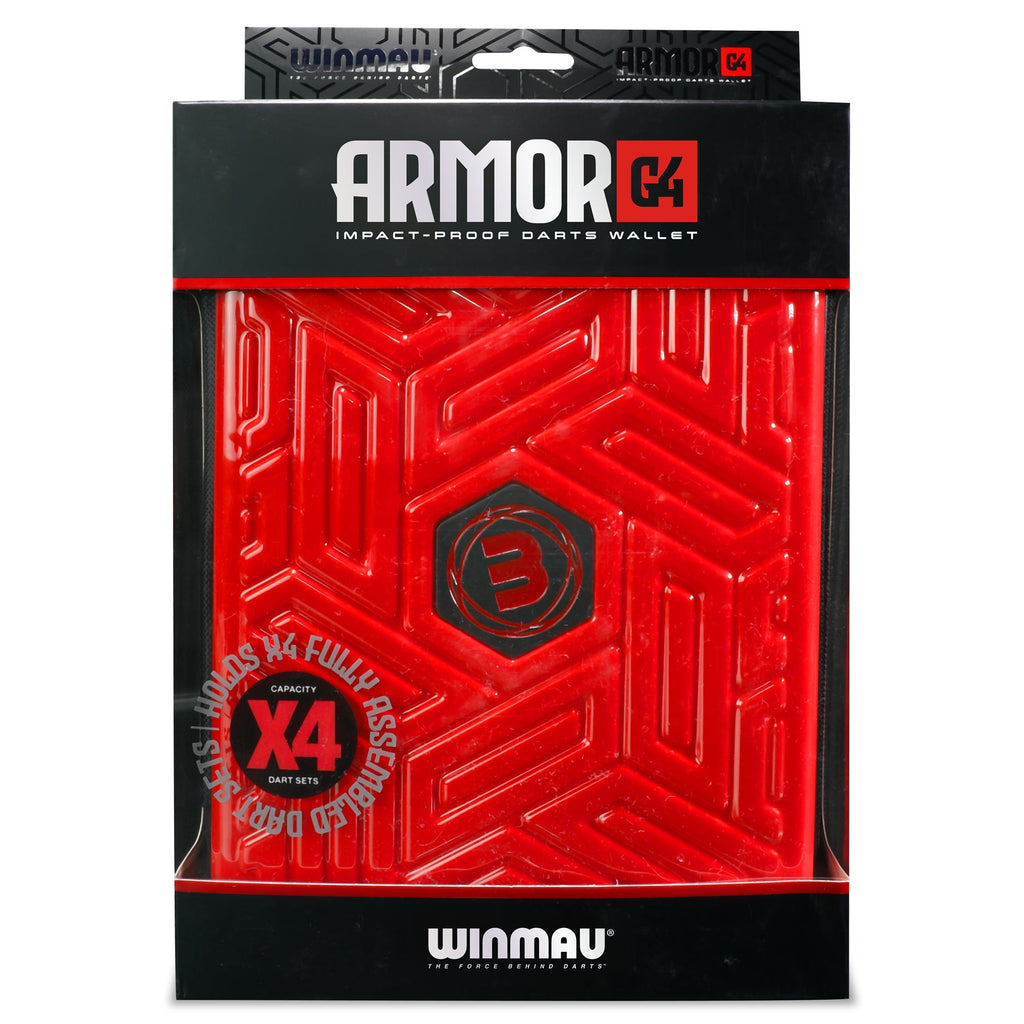 WINMAU Armor G4 Dart Wallet RED GW Darts
