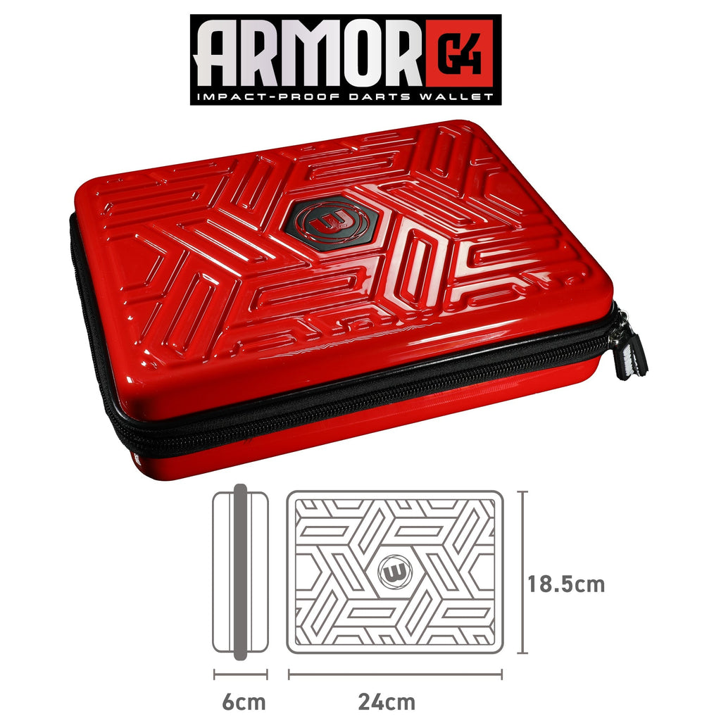 WINMAU Armor G4 Dart Wallet RED GW Darts