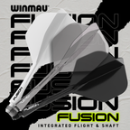 WINMAU Fusion Flight & Shaft Grey Smoke GW Darts