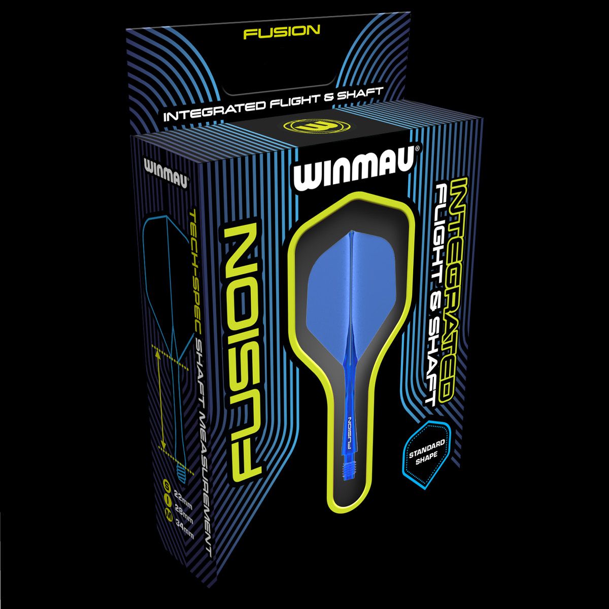 WINMAU Fusion Flight & Shaft Azure Blue GW Darts