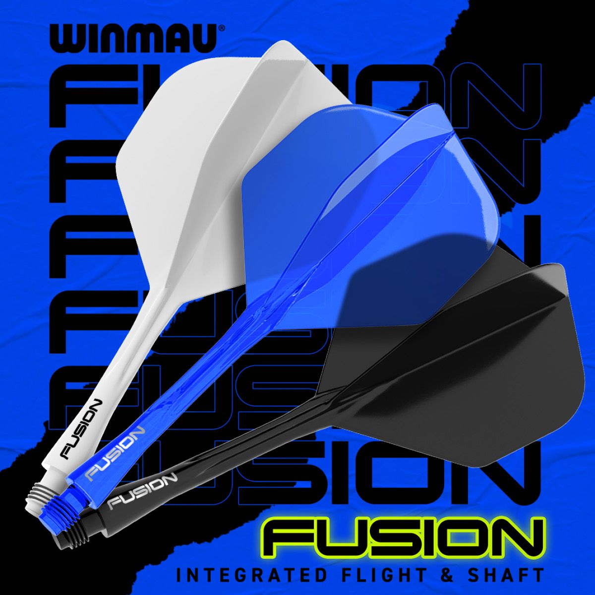 WINMAU Fusion Flight & Shaft Azure Blue GW Darts