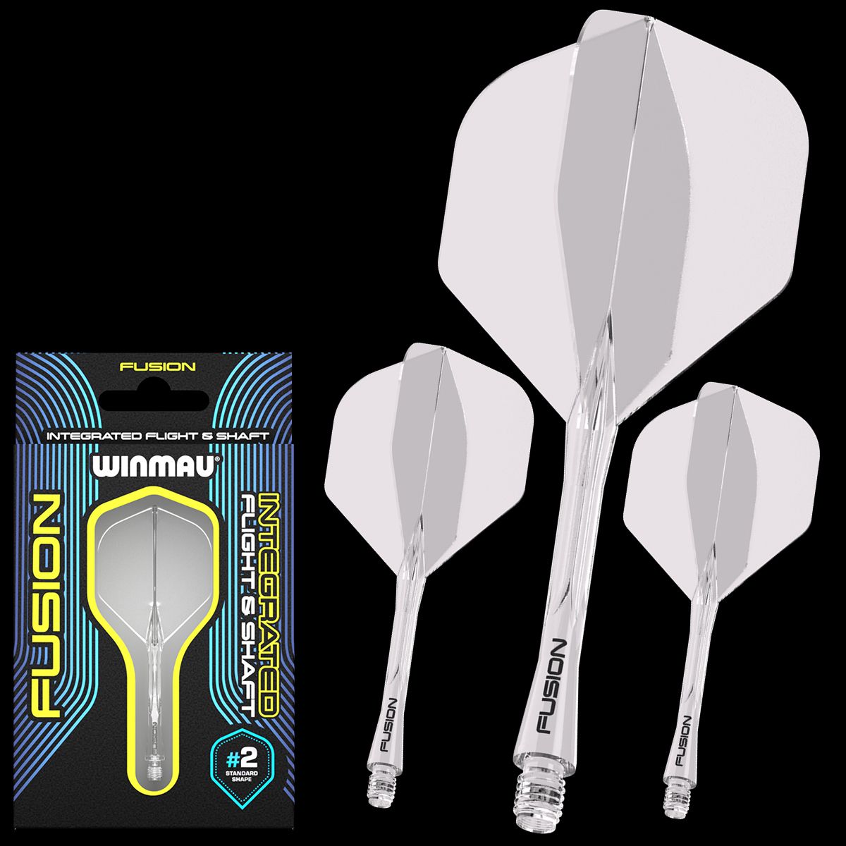 WINMAU Fusion Flight & Shaft Clear #2 GW Darts