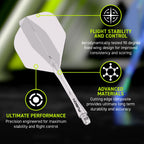 WINMAU Fusion Flight & Shaft Clear #2 GW Darts