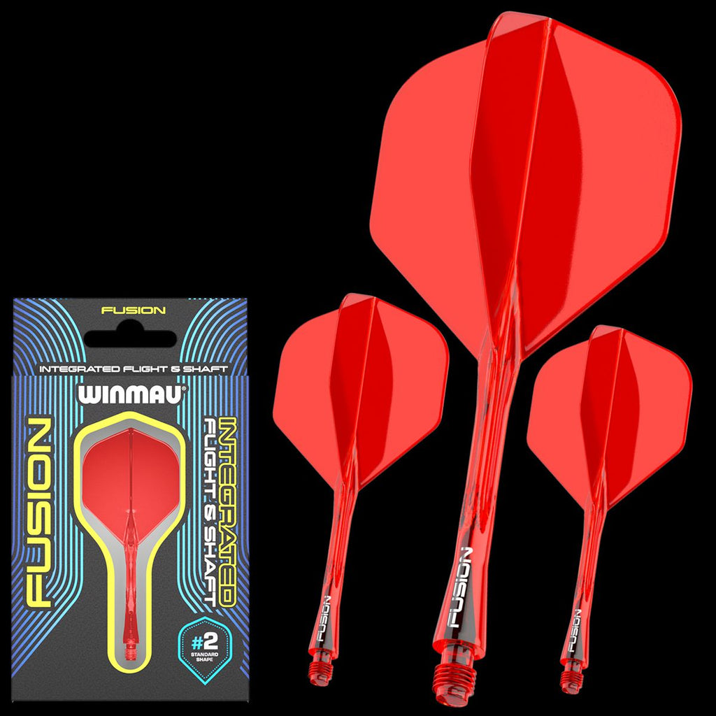 WINMAU Fusion Flight & Shaft Red #2 GW Darts