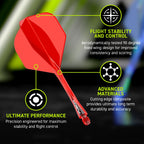WINMAU Fusion Flight & Shaft Red #2 GW Darts