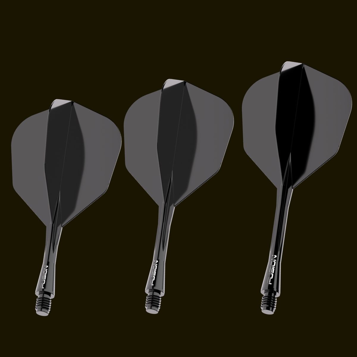 WINMAU Fusion Flight & Shaft Black #6 GW Darts