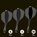 WINMAU Fusion Flight & Shaft Black #6 GW Darts
