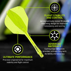 WINMAU Fusion Flight & Shaft Yellow #6 GW Darts