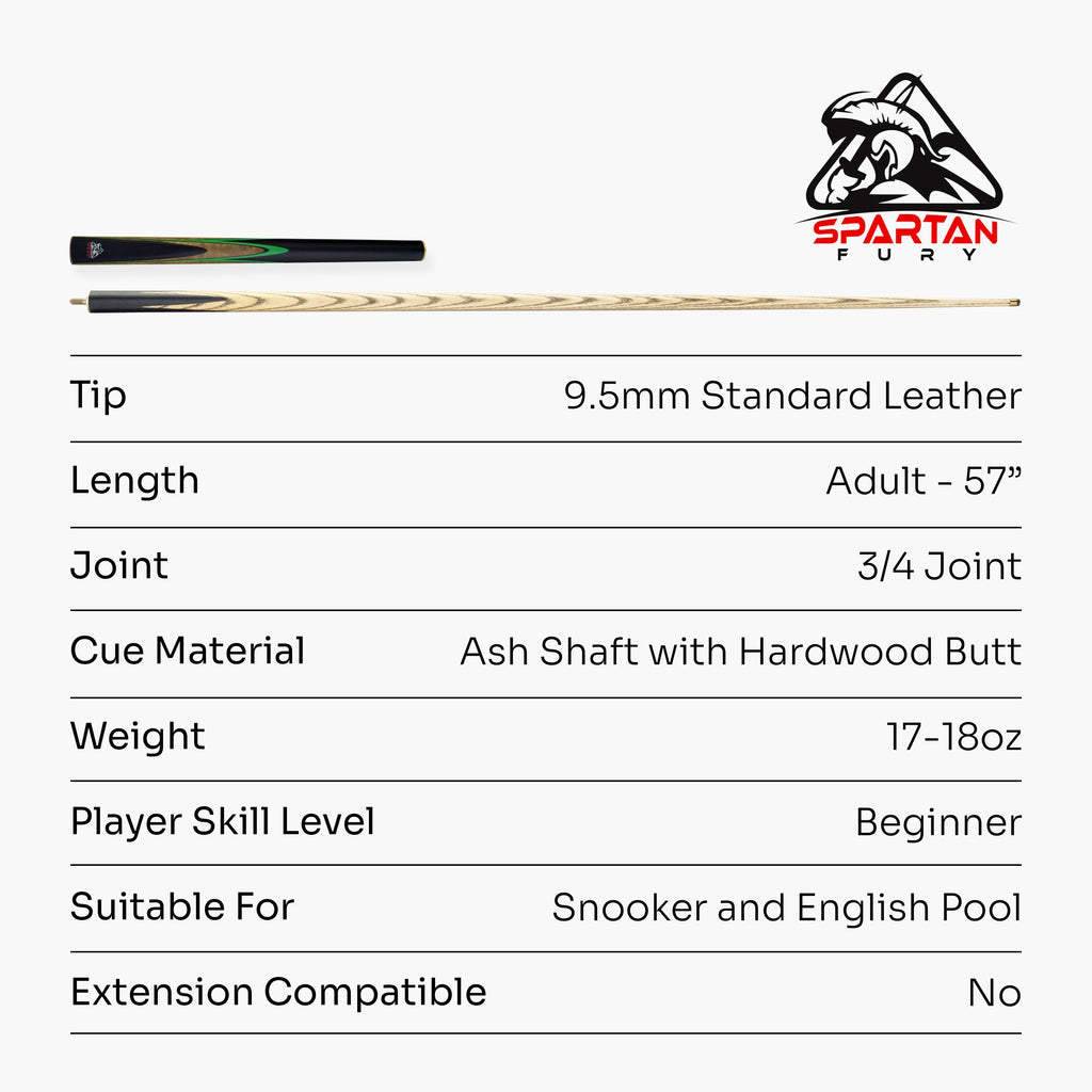 Spartan Fury Vanquish 3/4 cue and soft case set Cue + Case