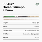 PRO147 Triumph 2-piece cue