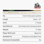 Spartan Fury Conquest cue and soft case set Cue + Case