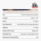 Spartan Fury Conquest cue and soft case set Cue + Case