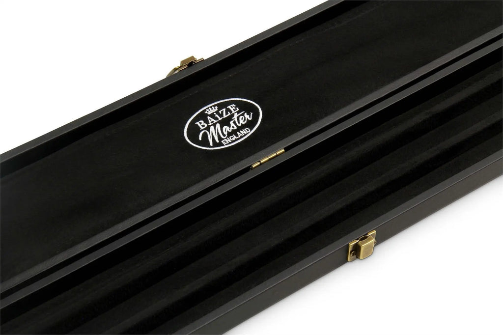 Baize Master wide black 1-piece cue case - 3 cues Cue + Case