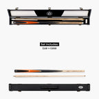 Baize Master Crucible cue and case set - 9.5mm tip Cue + Case