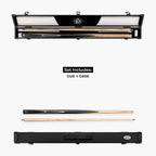 Baize Master Crucible cue and case set - 9.5mm tip Cue + Case