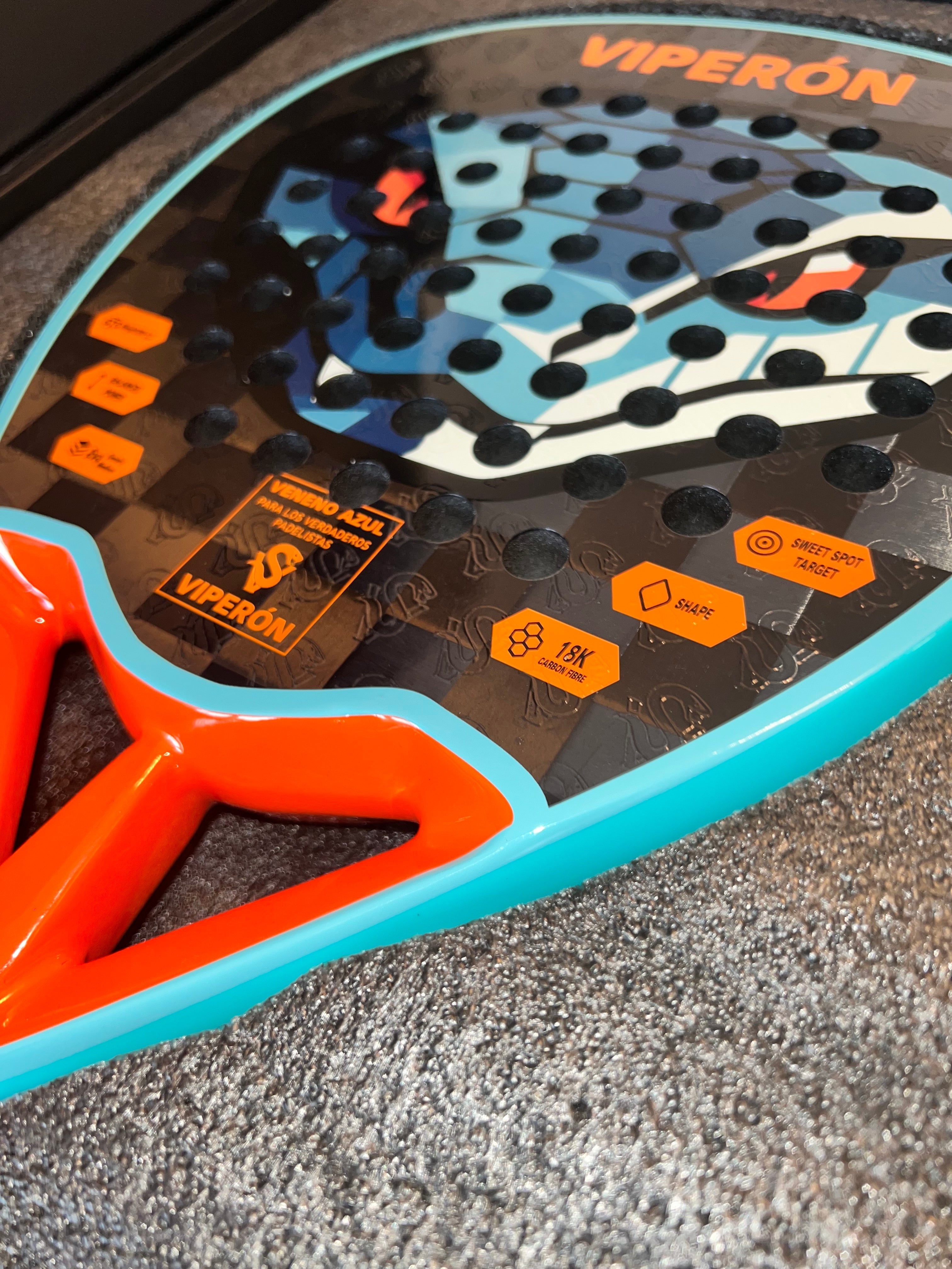 2026 Veneno Azul (Blue Poison) - VÍPERÓN Padel Racket Viperón Padel