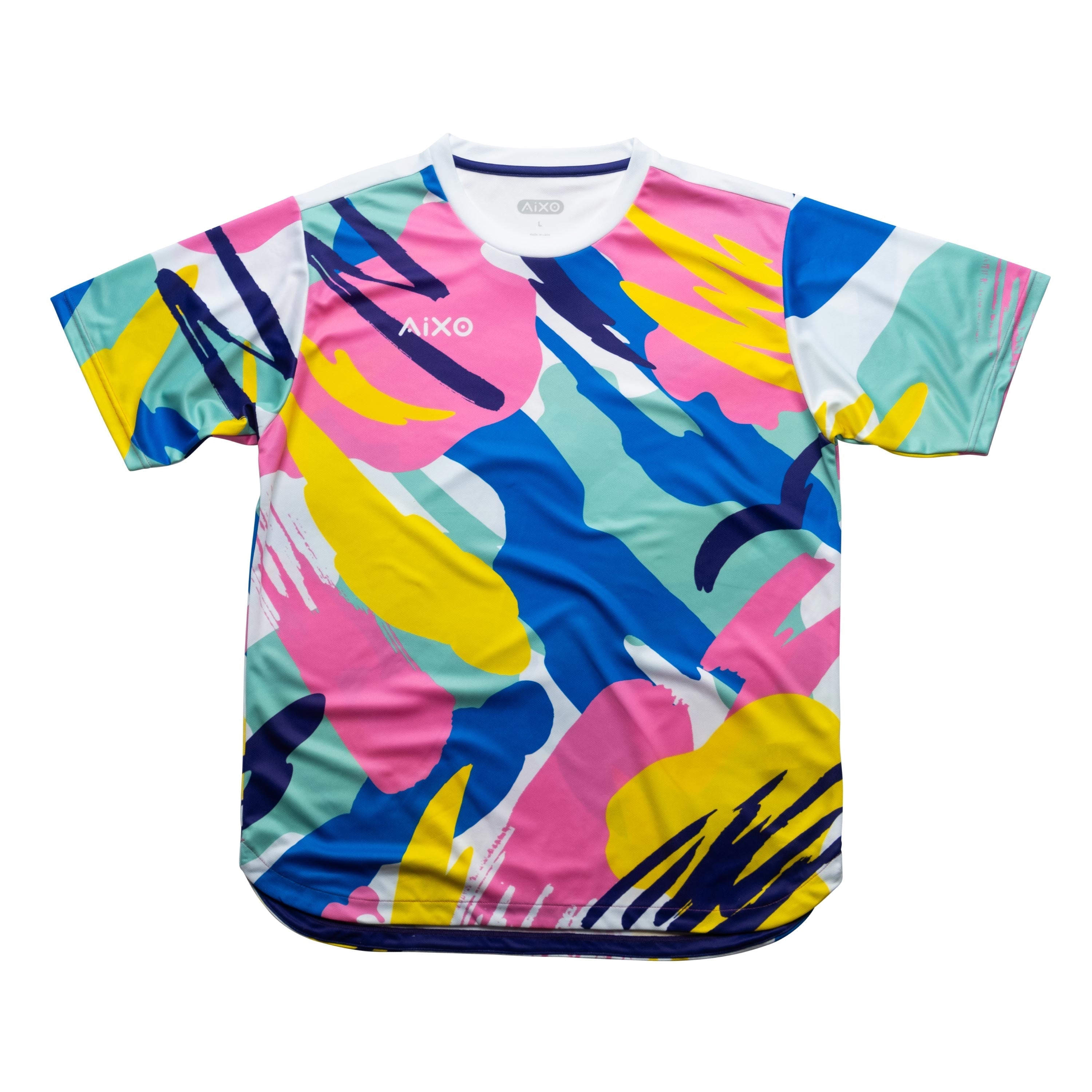 AIXO Abstract Mens Top Multicolour Aixo