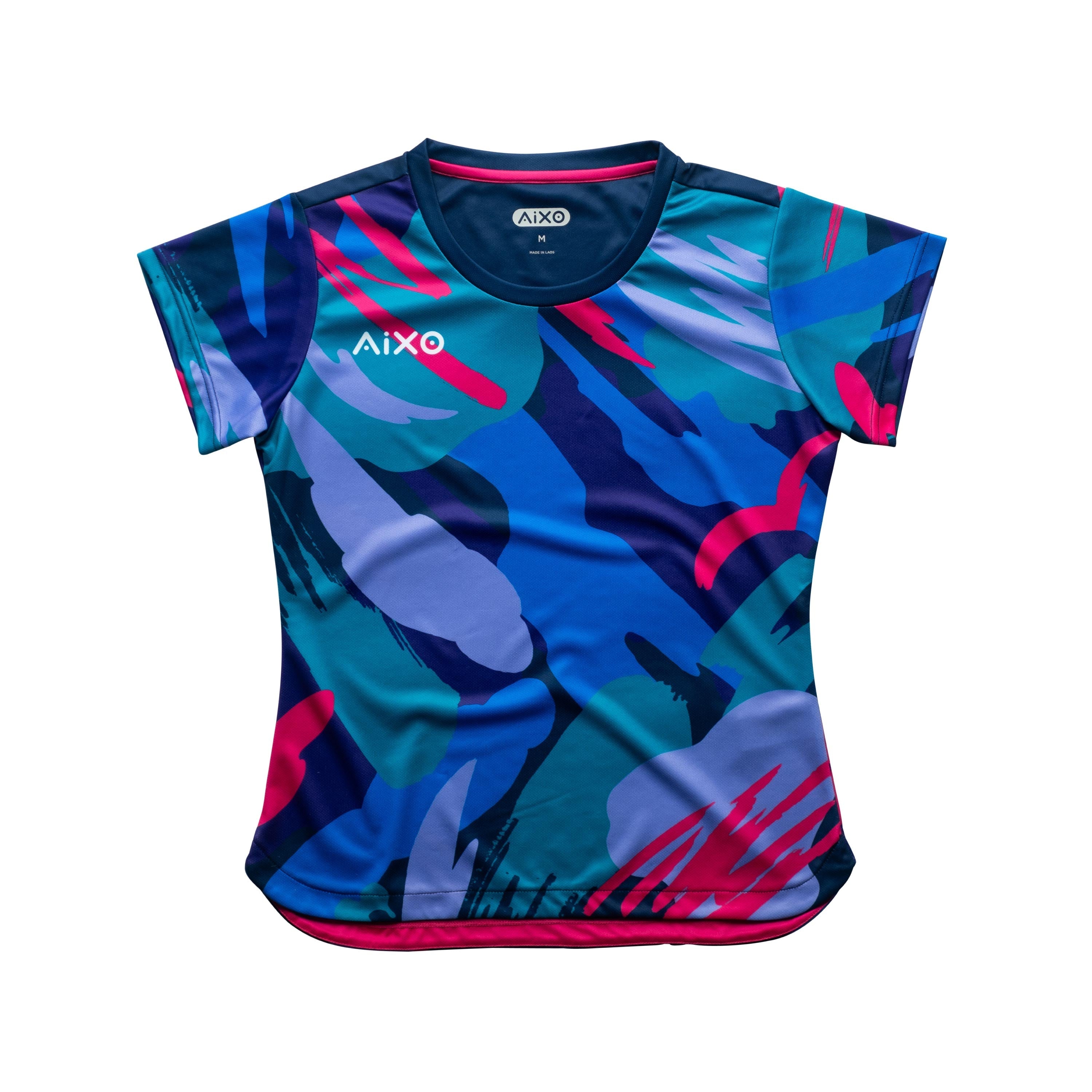 Aixo Abstract Womens Top Multicolour Dark Aixo
