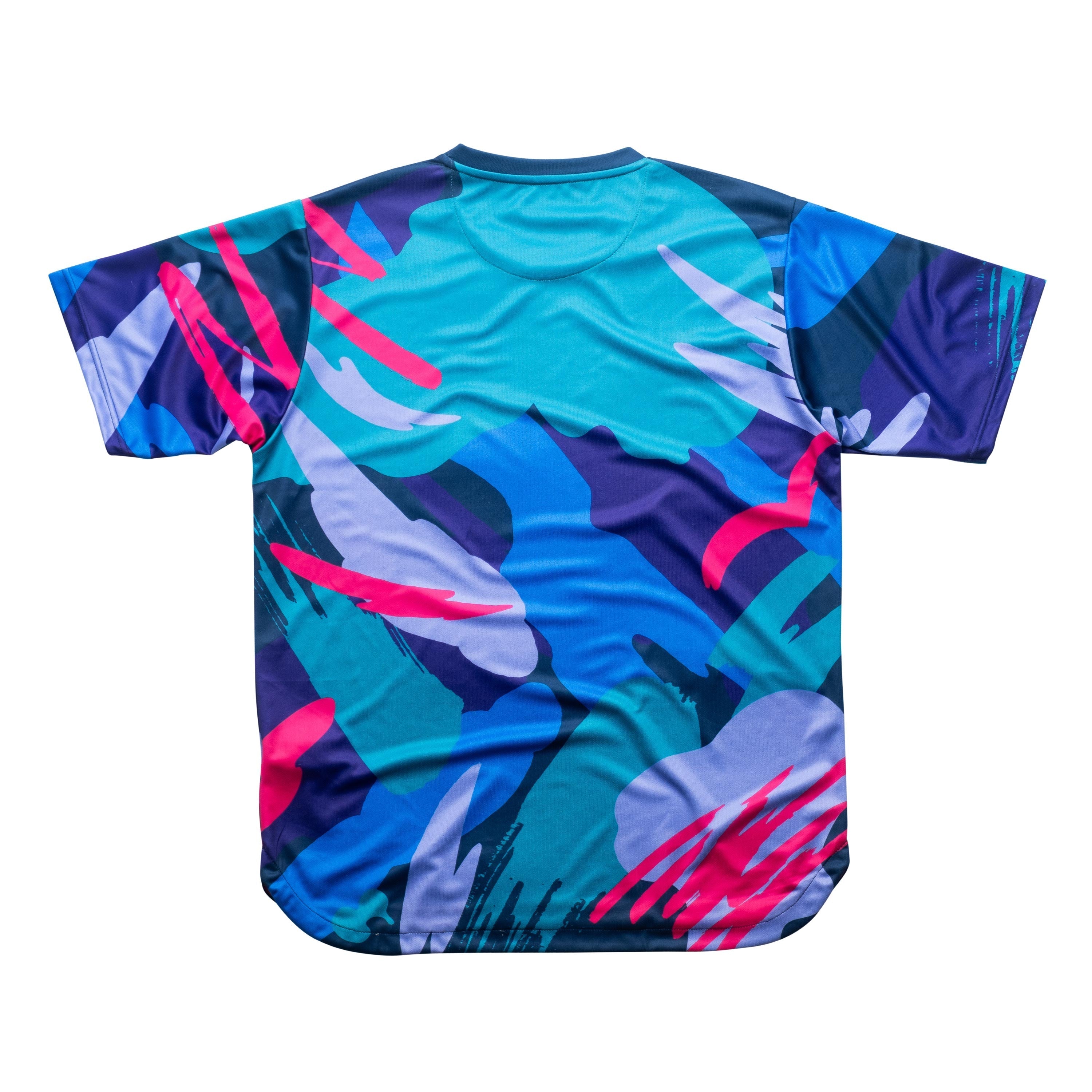 Aixo Abstract Mens Top Multicolour Dark Aixo