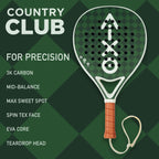 AIXO Country Club Padel Racket 3K Carbon Aixo
