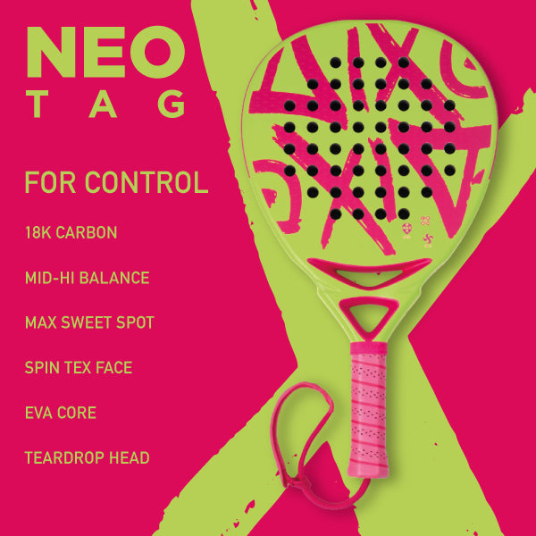AIXO Neotag Padel Racket 18K Carbon Aixo
