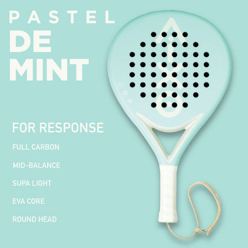 AIXO Pastel De Mint Padel Racket Full Carbon Aixo