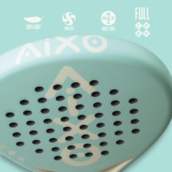AIXO Pastel De Mint Padel Racket Full Carbon Aixo