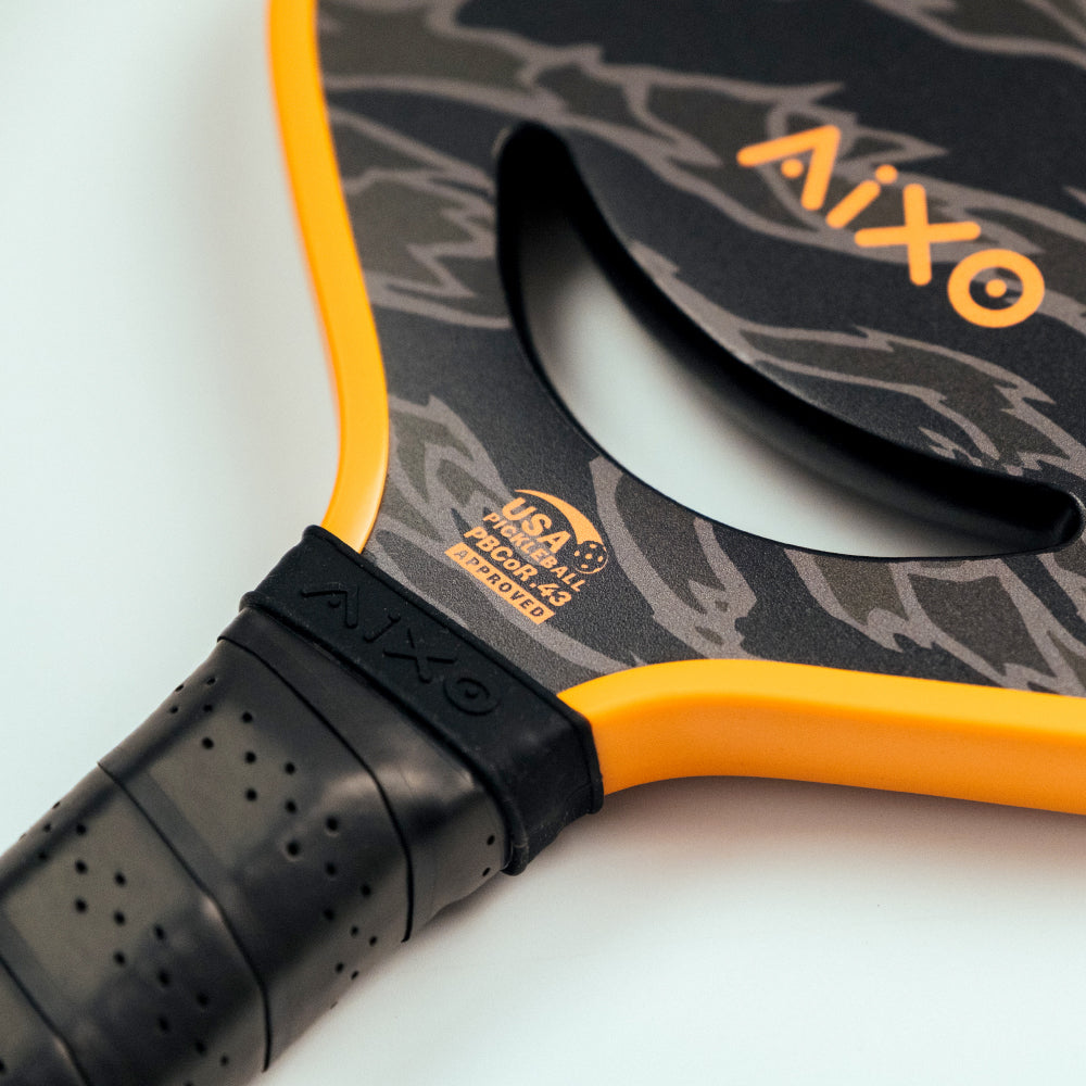 Aixo P14C Reaper Series Tiger King 18K Raw Carbon Pickleball Padel Aixo