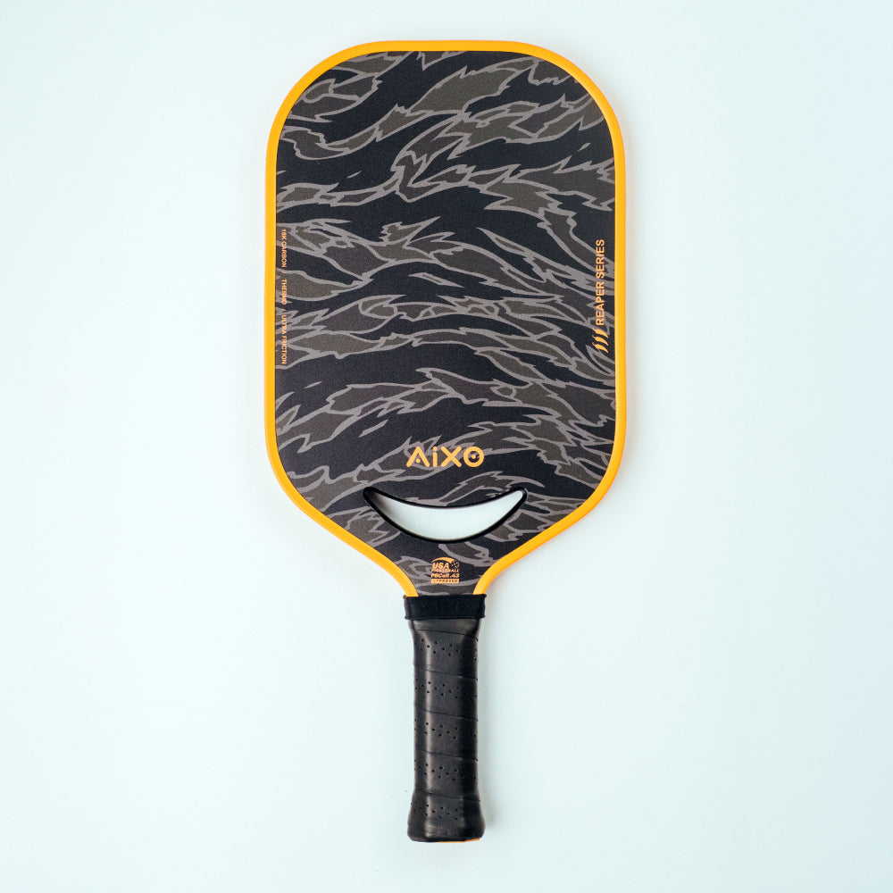 Aixo P14C Reaper Series Tiger King 18K Raw Carbon Pickleball Padel Aixo