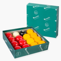 Aramith Premier 52.4mm red and yellow pool balls Cue + Case