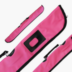 Hot pink padded 2-piece soft cue case