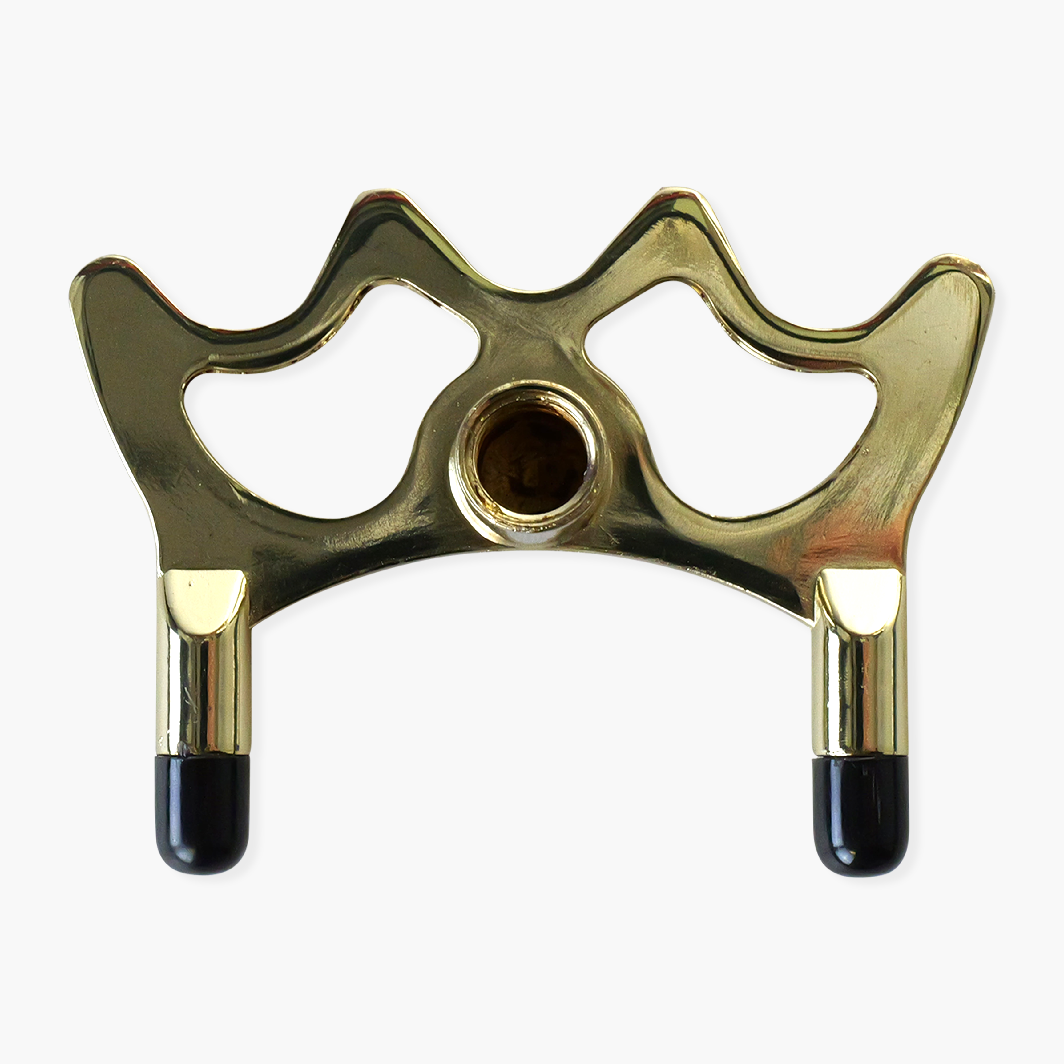 Brass half butt rest head with plastic toes