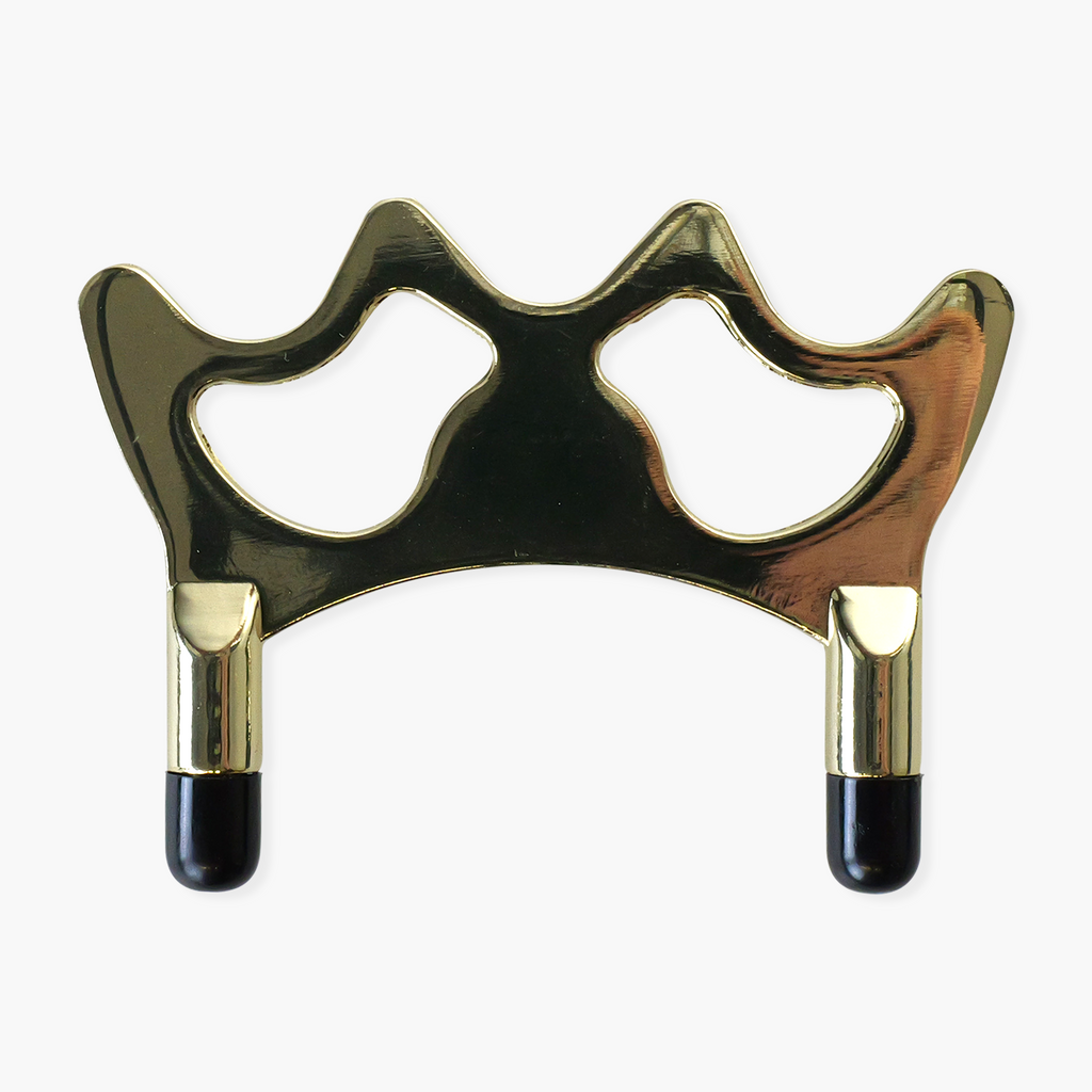 Brass half butt rest head with plastic toes