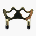 Brass half butt rest head with plastic toes