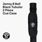 Jonny 8 Ball black tubular 2-piece cue case Cue + Case