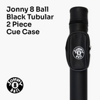 Jonny 8 Ball black tubular 2-piece cue case Cue + Case