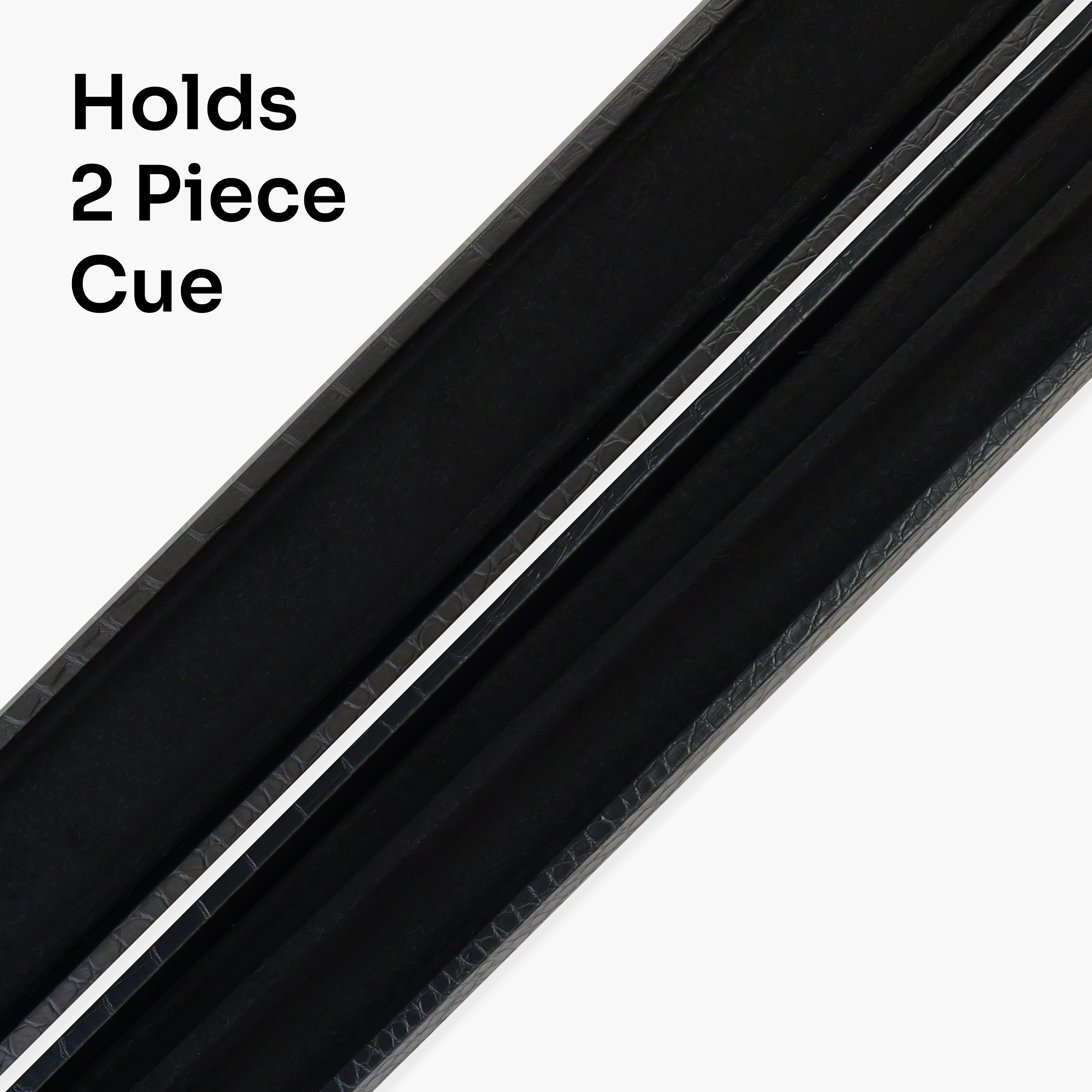 Jonny 8 Ball Black Croc 2-piece cue case Cue + Case