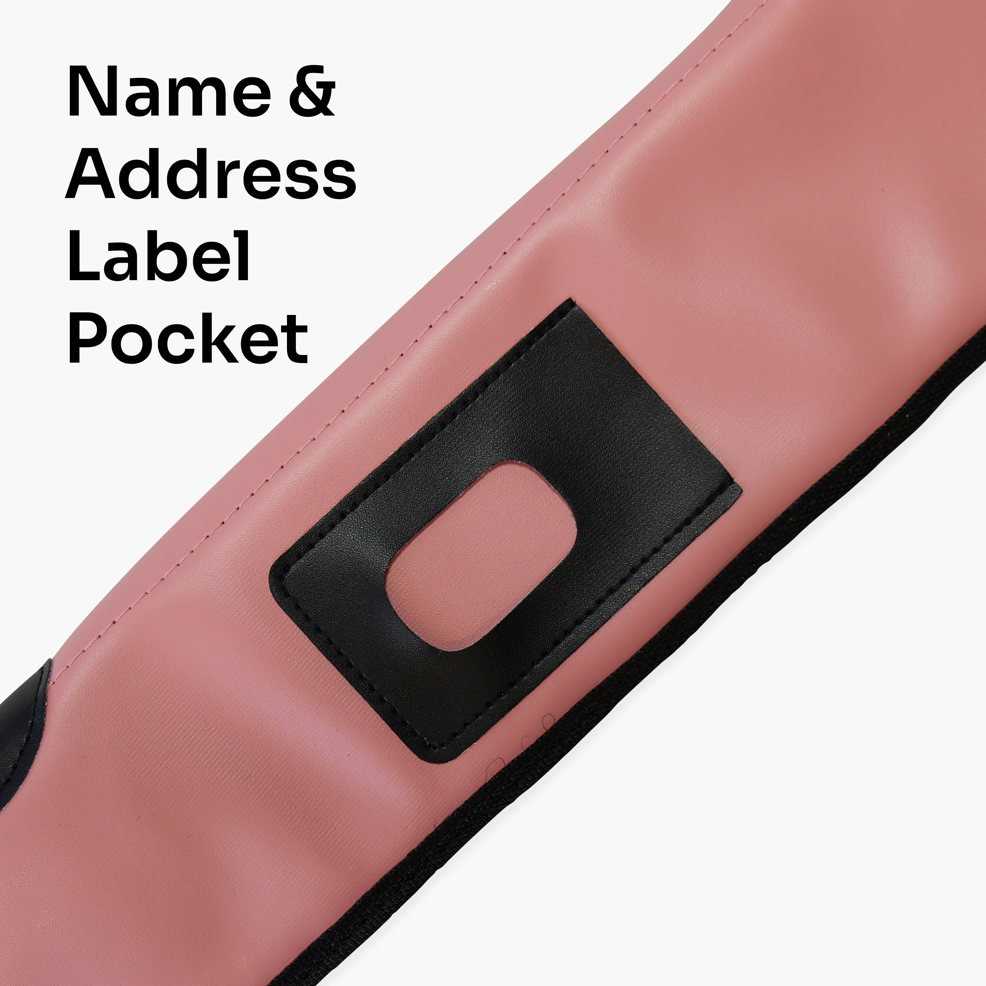 Light pink padded 2-piece soft cue case