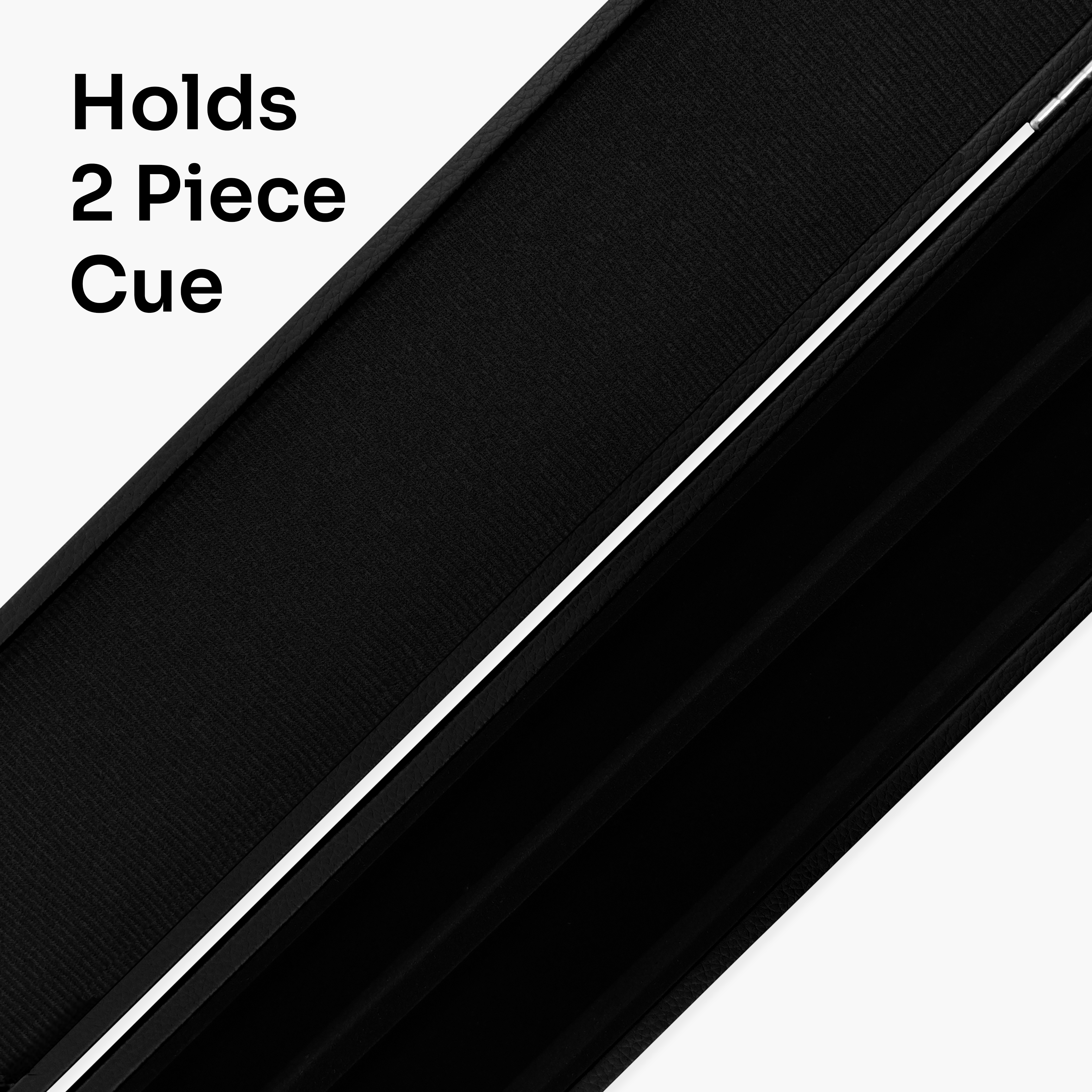 Black classic attache 2-piece cue case